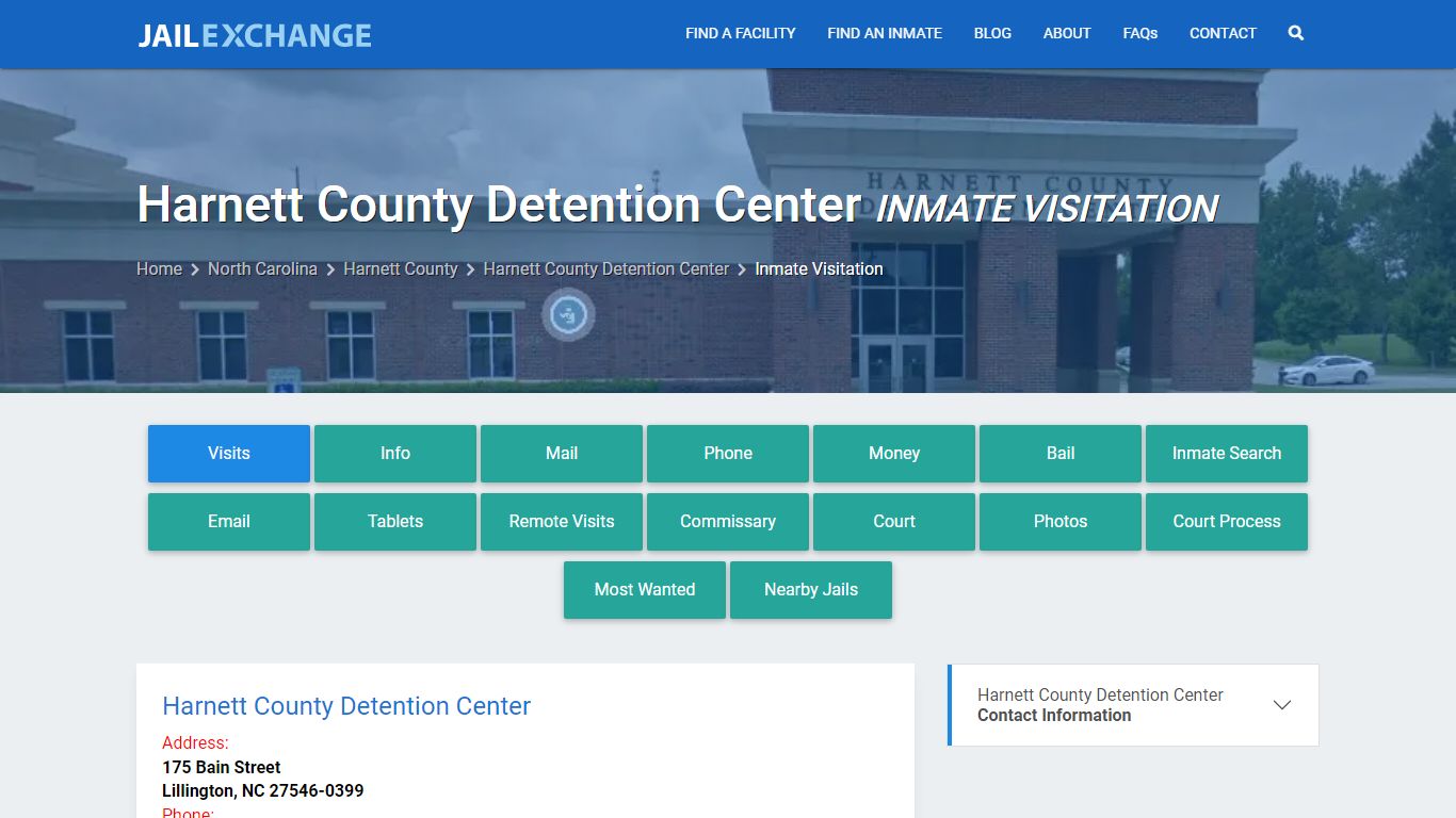 Inmate Visitation - Harnett County Detention Center, NC - Jail Exchange